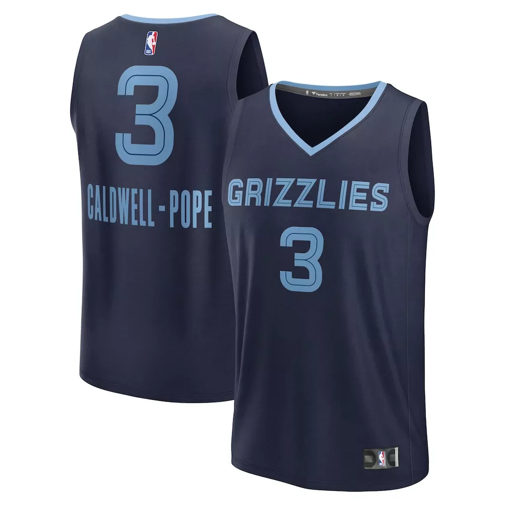 john konchar memphis grizzlies fanatics fast break replica jersey navy icon edition