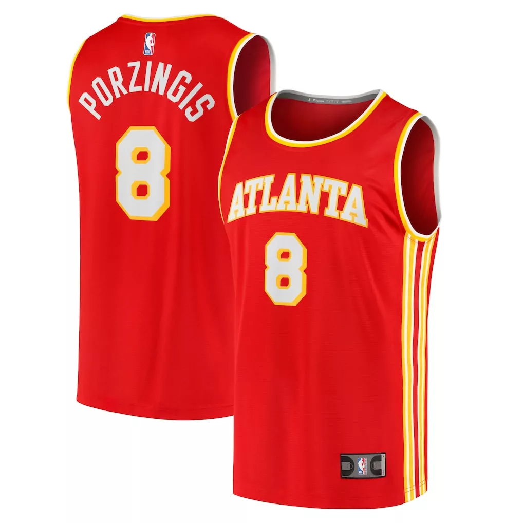 jalen johnson atlanta hawks fanatics fast break replica jersey icon edition red