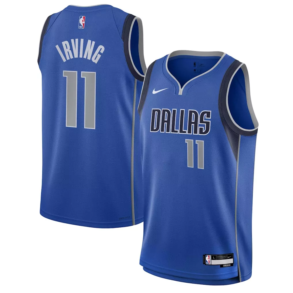 kyrie irving dallas mavericks nike youth swingman jersey icon edition blue