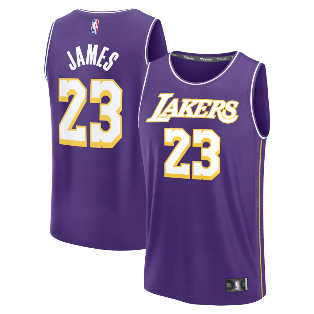 lebron james los angeles lakers fanatics fast break replica jersey icon edition gold