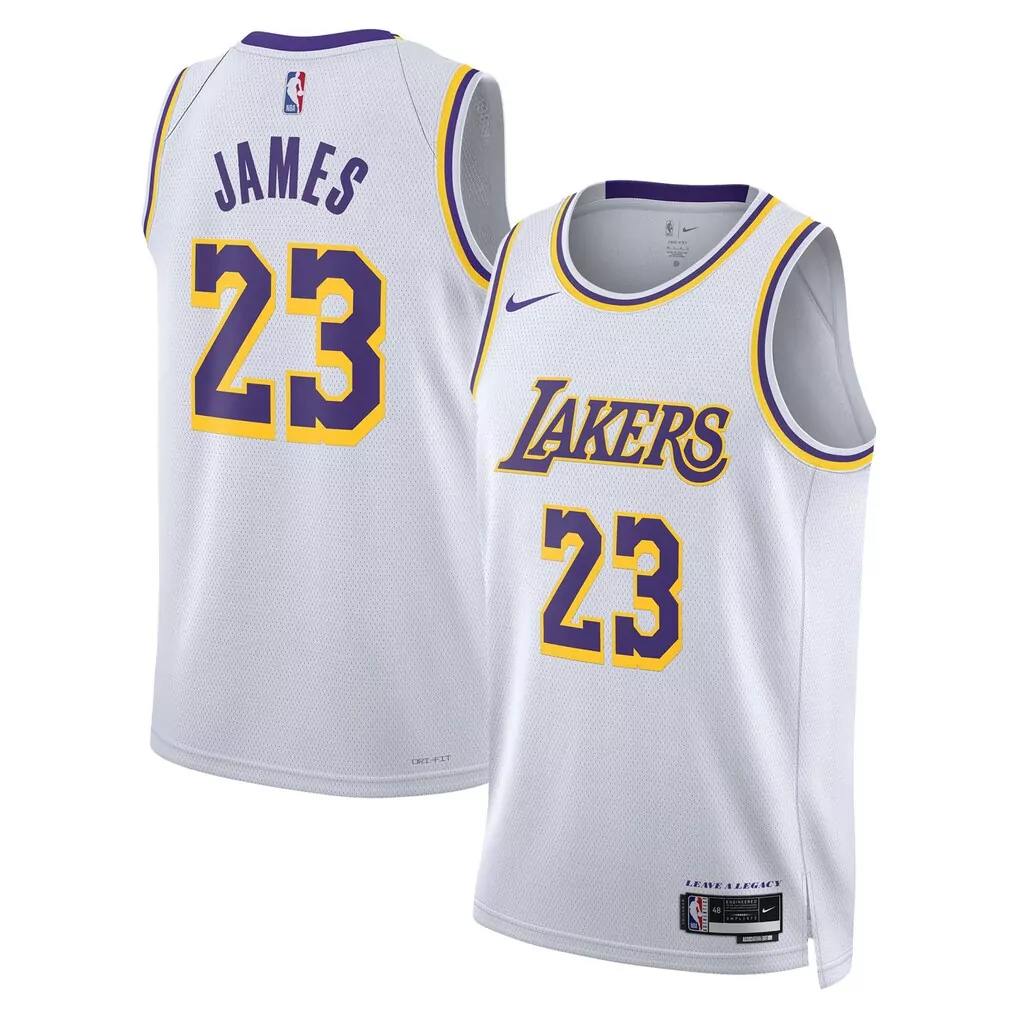 lebron james los angeles lakers nike unisex swingman jersey association edition white