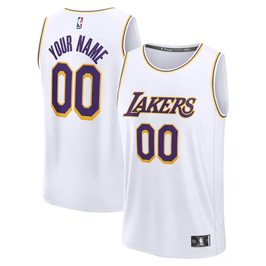 los angeles lakers fanatics youth custom fastbreak jersey icon gold