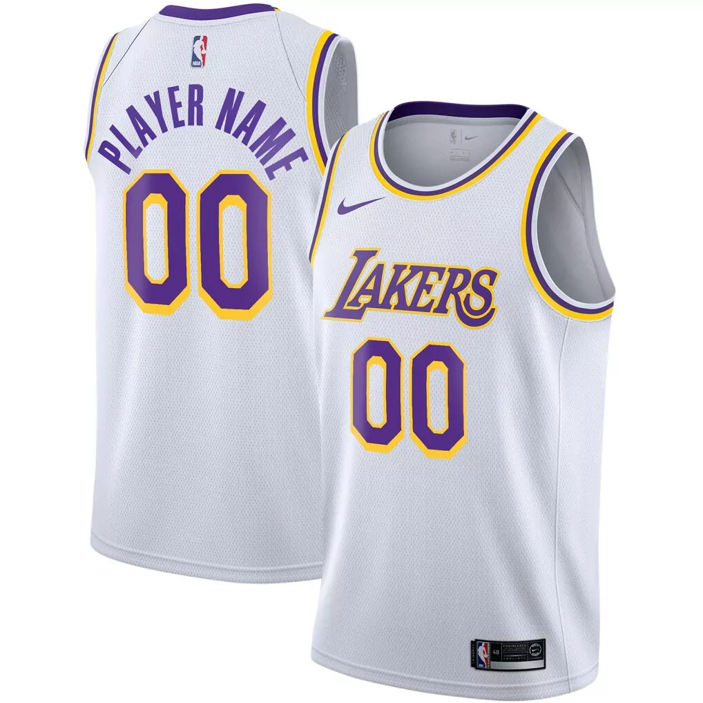 los angeles lakers mitchell ness x tats cru hardwood classics fashion jersey gold