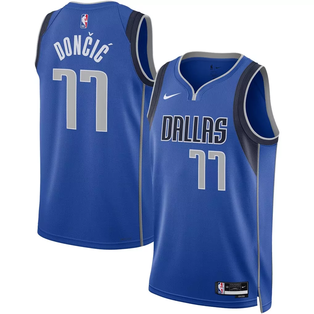 luka don i dallas mavericks nike unisex swingman jersey icon edition blue