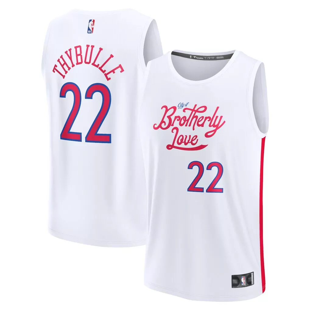 matisse thybulle philadelphia 76ers fanatics fast break replica jersey association edition white