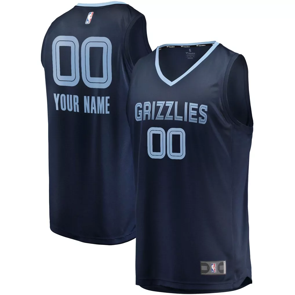 marcus smart memphis grizzlies fanatics youth fast break player jersey icon edition navy