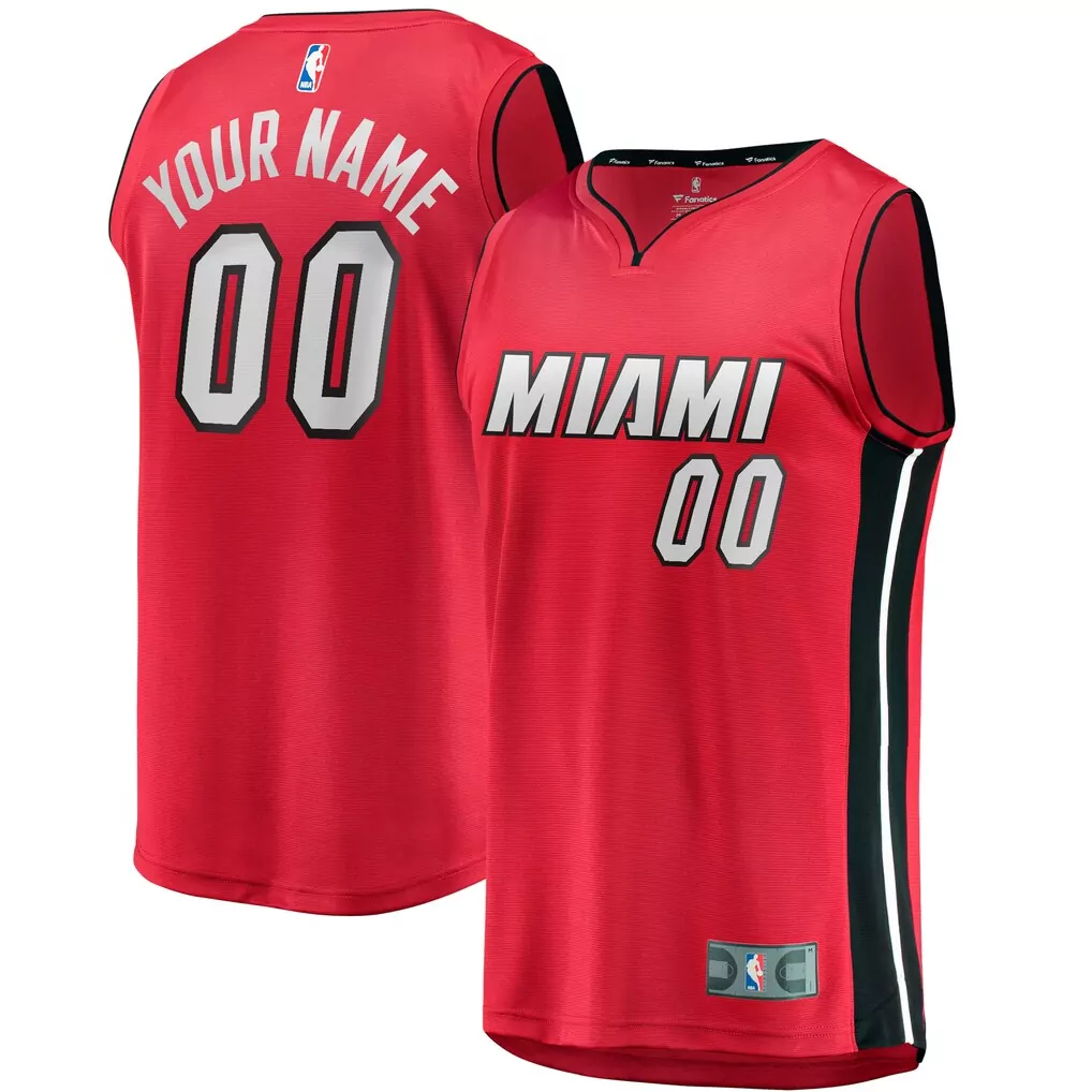 kevin love miami heat fanatics youth fast break player jersey icon edition black