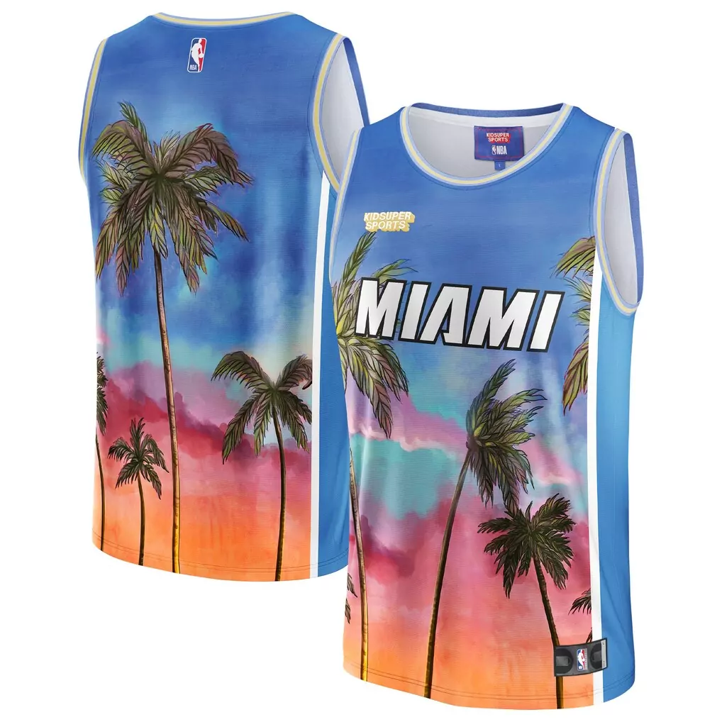 miami heat mitchell ness x tats cru hardwood classics fashion jersey white