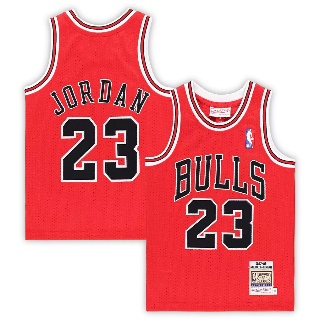 michael jordan chicago bulls mitchell ness infant 1997 98 hardwood classics authentic jersey white