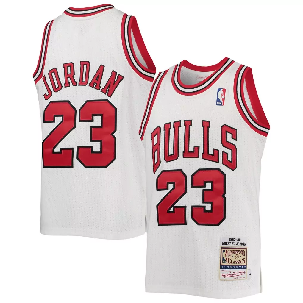 michael jordan chicago bulls mitchell ness youth 1996 97 hardwood classics authentic jersey black red