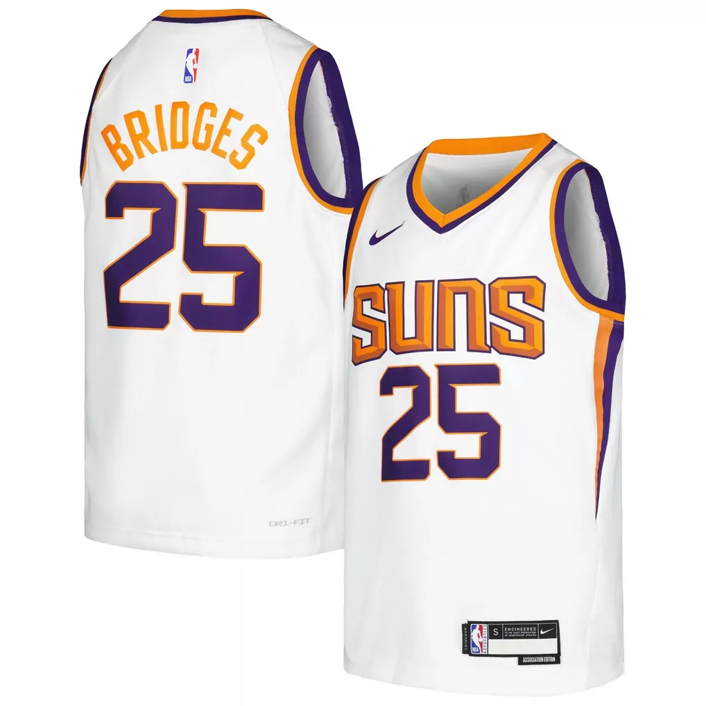 mikal bridges phoenix suns nike 2020 21 swingman player jersey icon edition purple