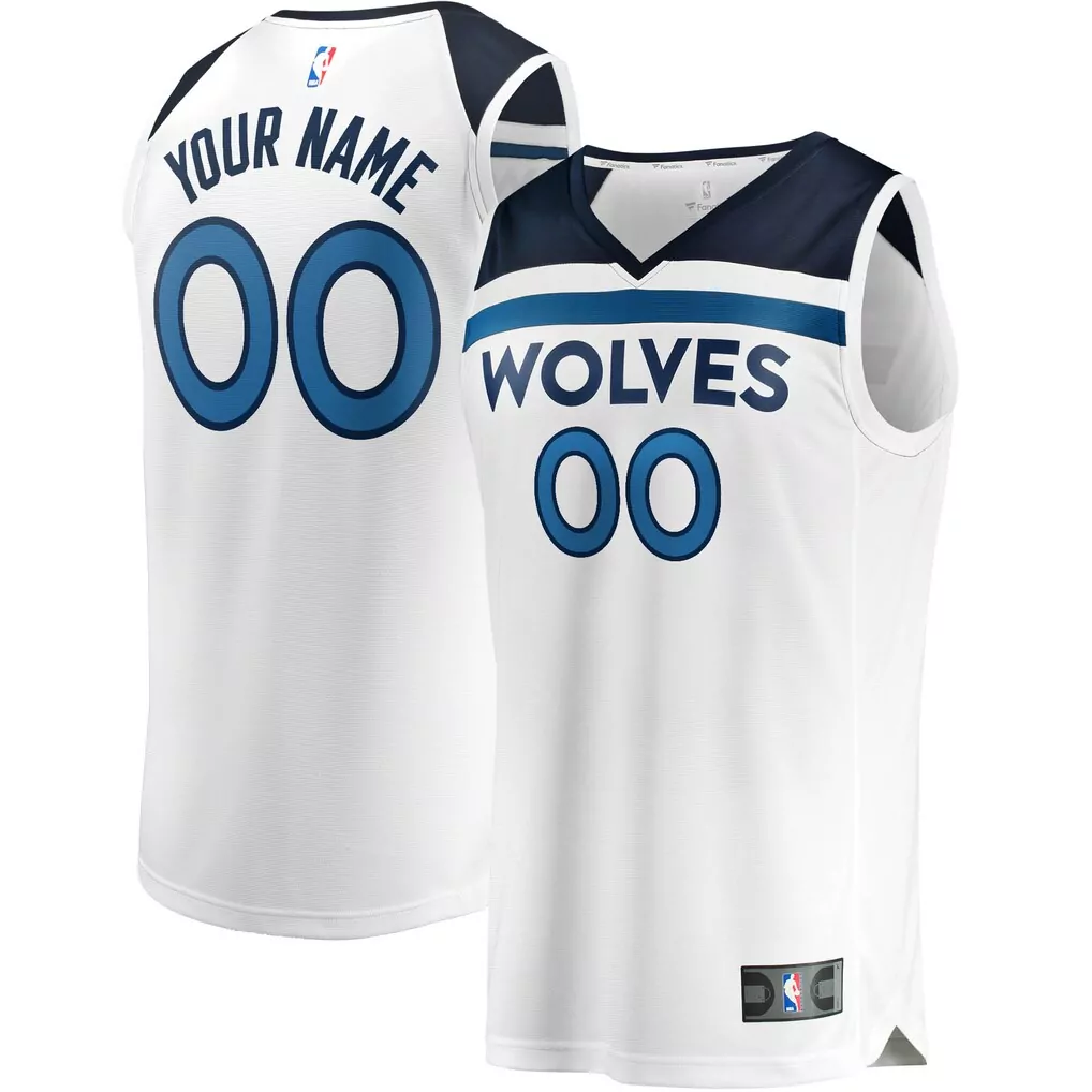 luka garza minnesota timberwolves fanatics fast break replica player jersey icon edition navy