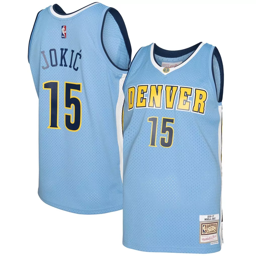 nikola jokic denver nuggets fanatics youth fast break replica player jersey statement edition blue