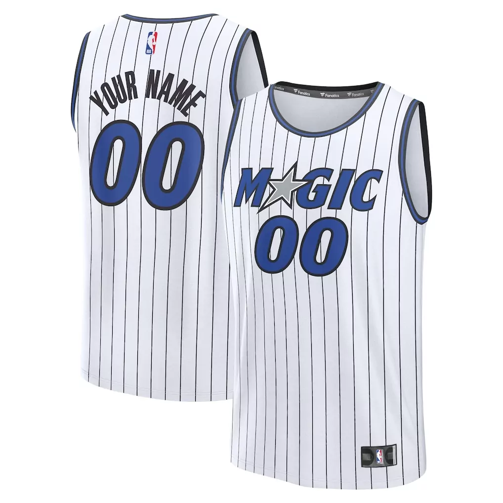 orlando magic fanatics fast break custom jersey black icon edition
