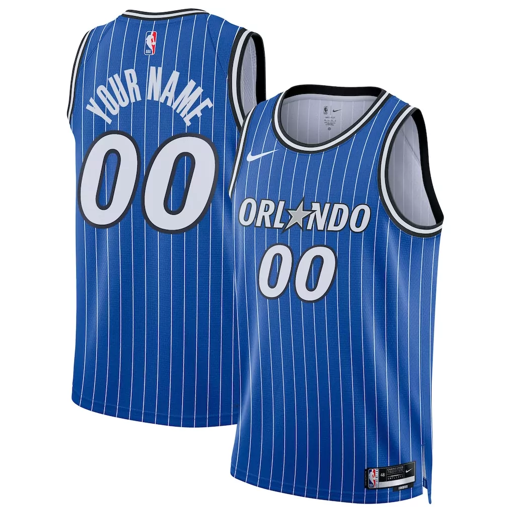 orlando magic nike unisex swingman custom jersey black icon edition