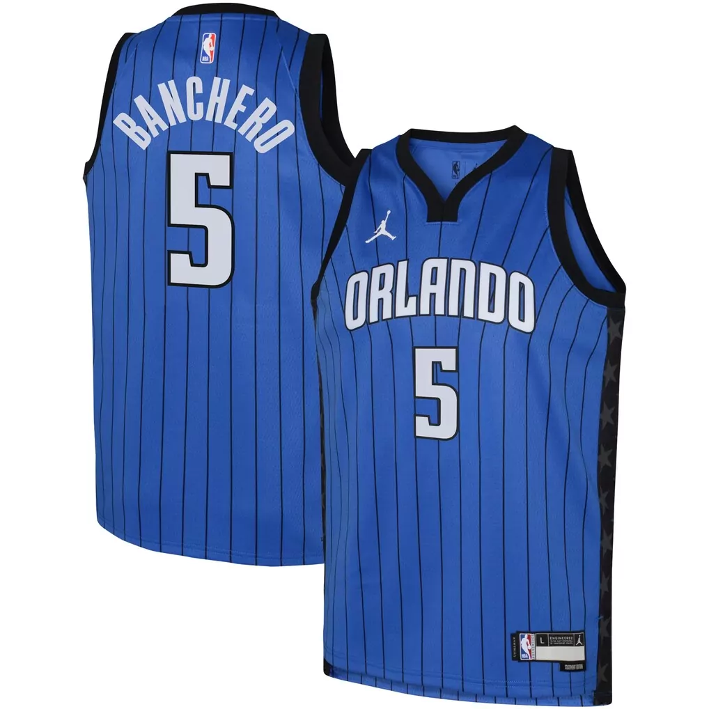 paolo banchero orlando magic jordan brand unisex swingman jersey statement edition blue