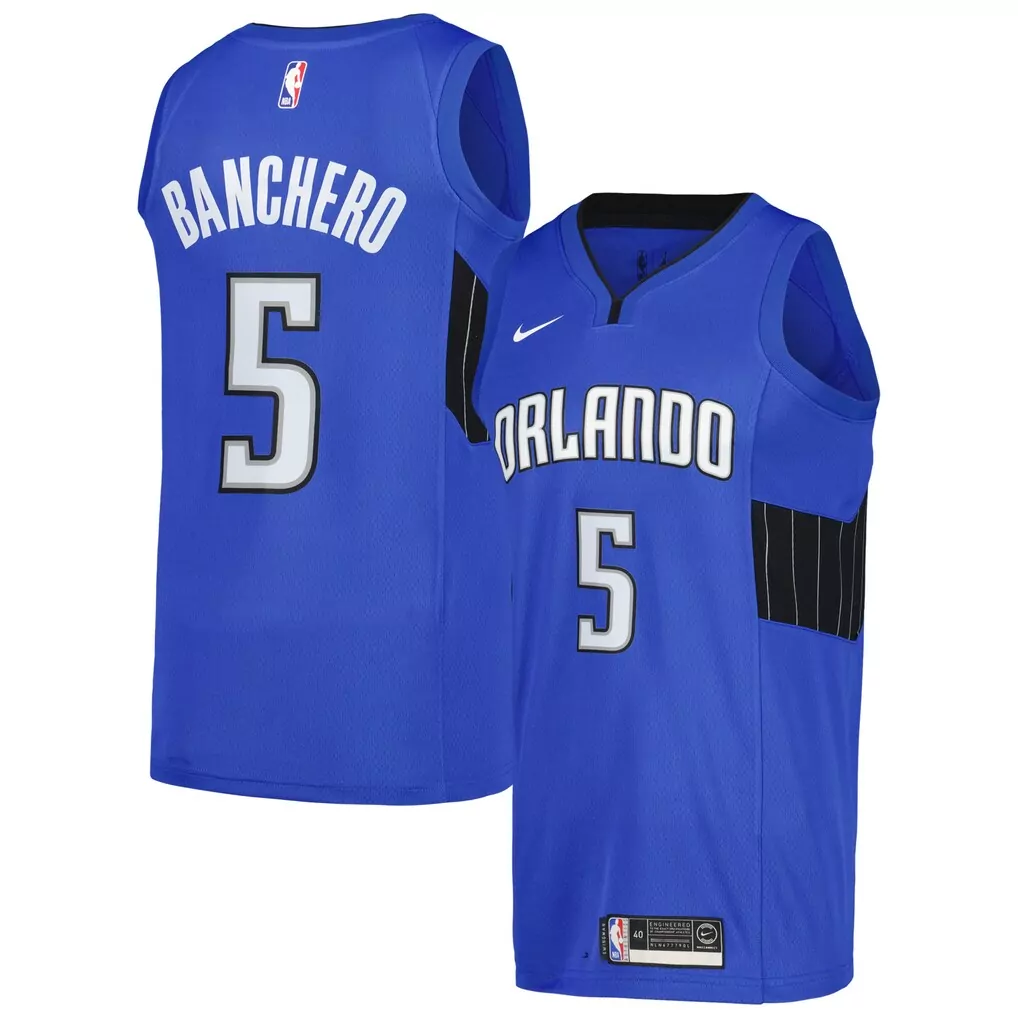 paolo banchero orlando magic jordan brand unisex swingman jersey statement edition blue
