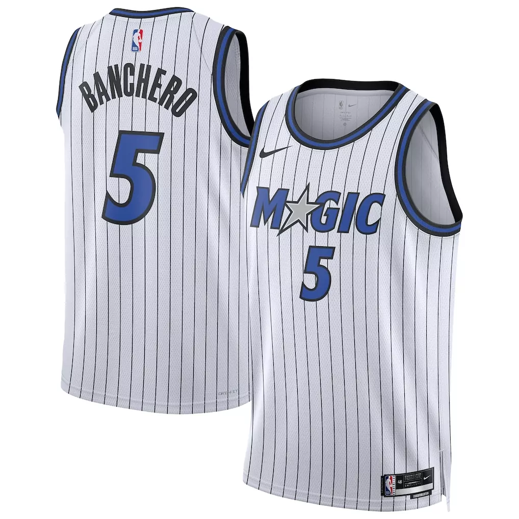 paolo banchero orlando magic nike unisex 2022 nba draft first round pick swingman jersey icon edition black