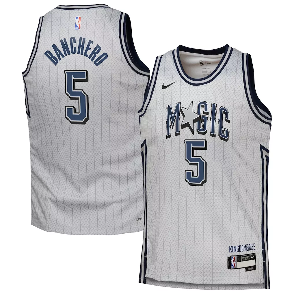 paolo banchero orlando magic nike unisex 2022 nba draft first round pick swingman jersey icon edition black