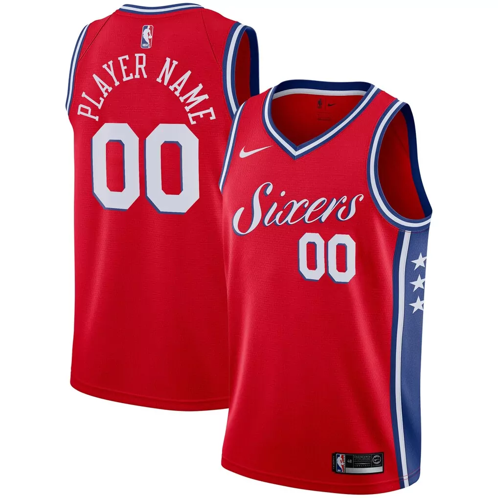 philadelphia 76ers nike authentic custom jersey icon edition royal