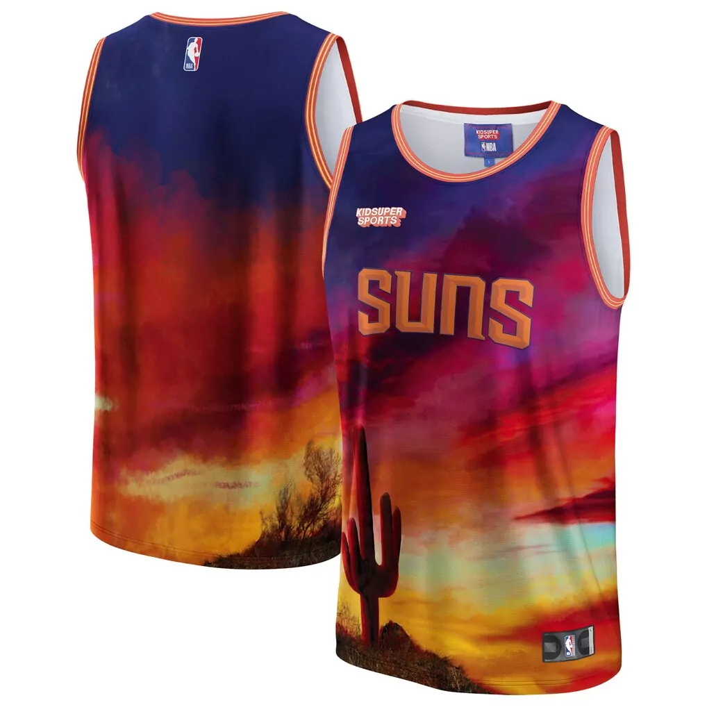 phoenix suns nba kidsuper studios by fanatics unisex hometown jersey red