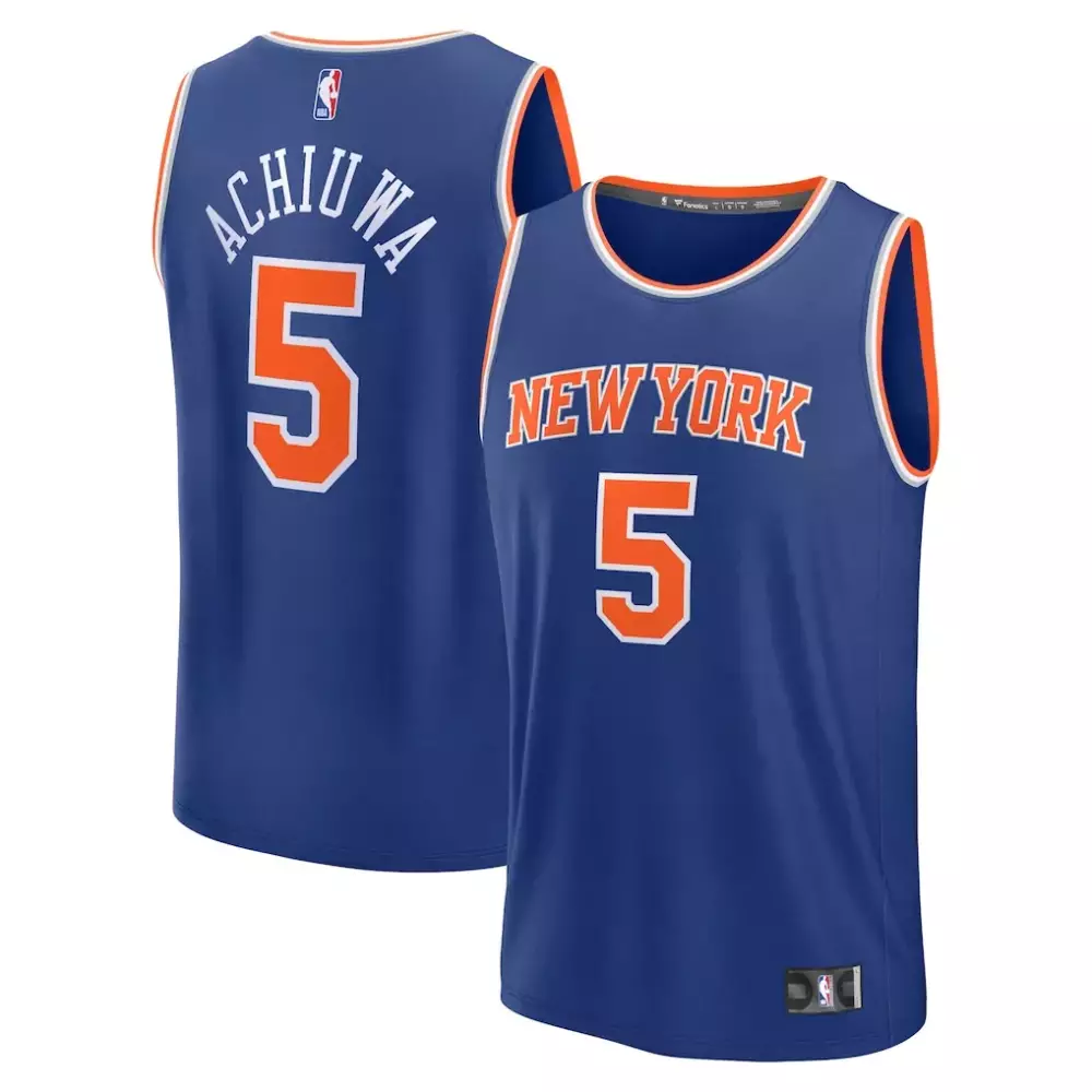 Achiuwa New York Knicks Fast Break Replica Player Jersey | Icon Edition Blue | Limited Edition Fan Gear | For Men, Women & Youth