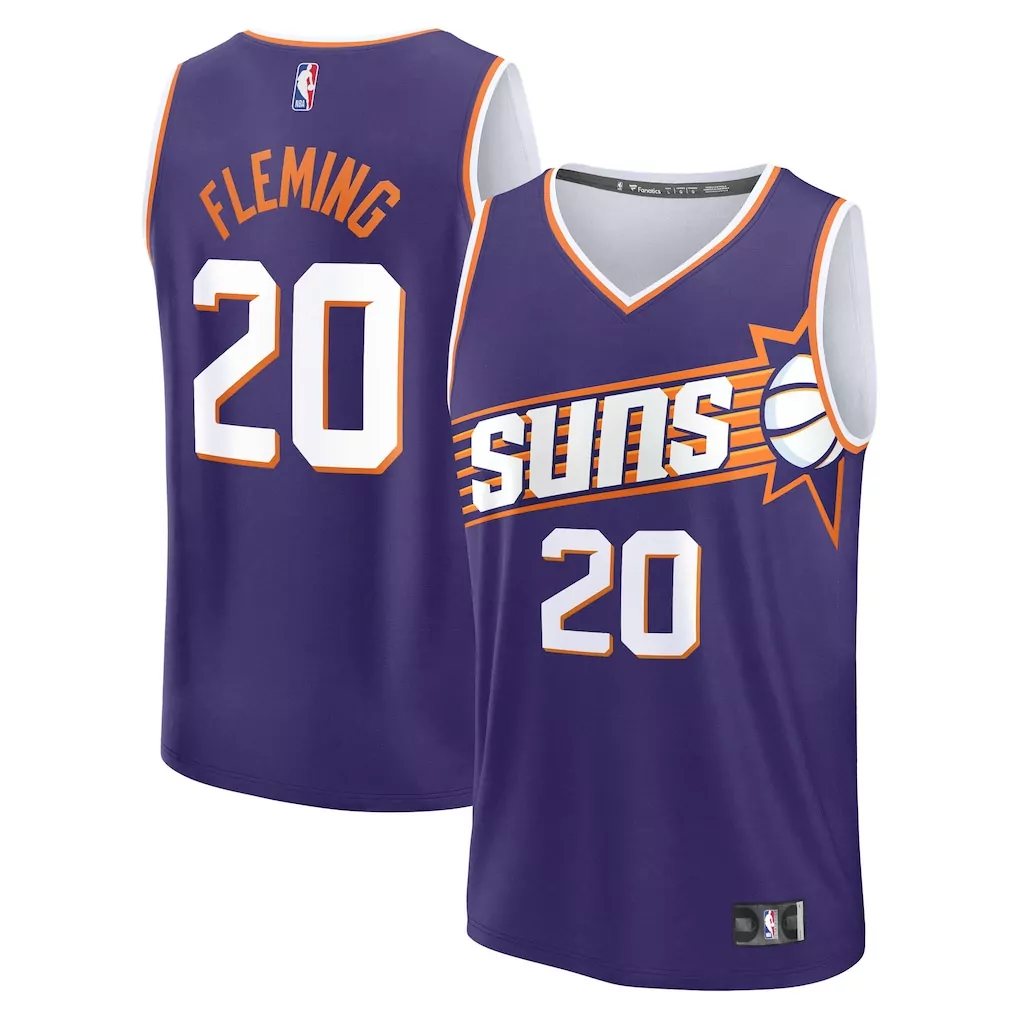 rasheer fleming phoenix suns fanatics fast break replica jersey purple icon edition