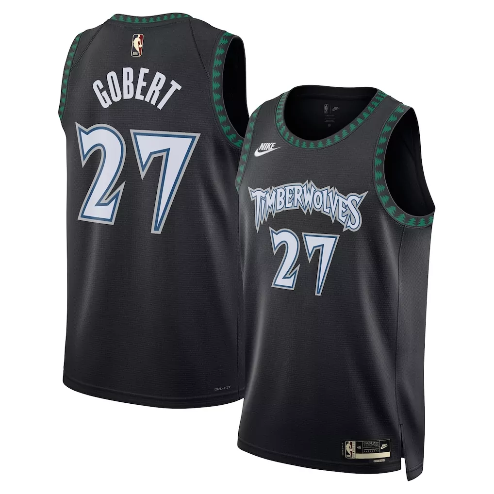 rob dillingham minnesota timberwolves nike unisex swingman jersey classic edition black