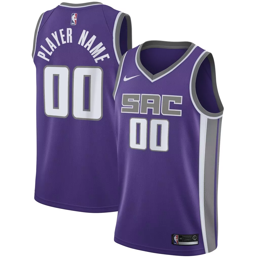 sacramento kings jordan brand unisex swingman custom jersey statement edition purple