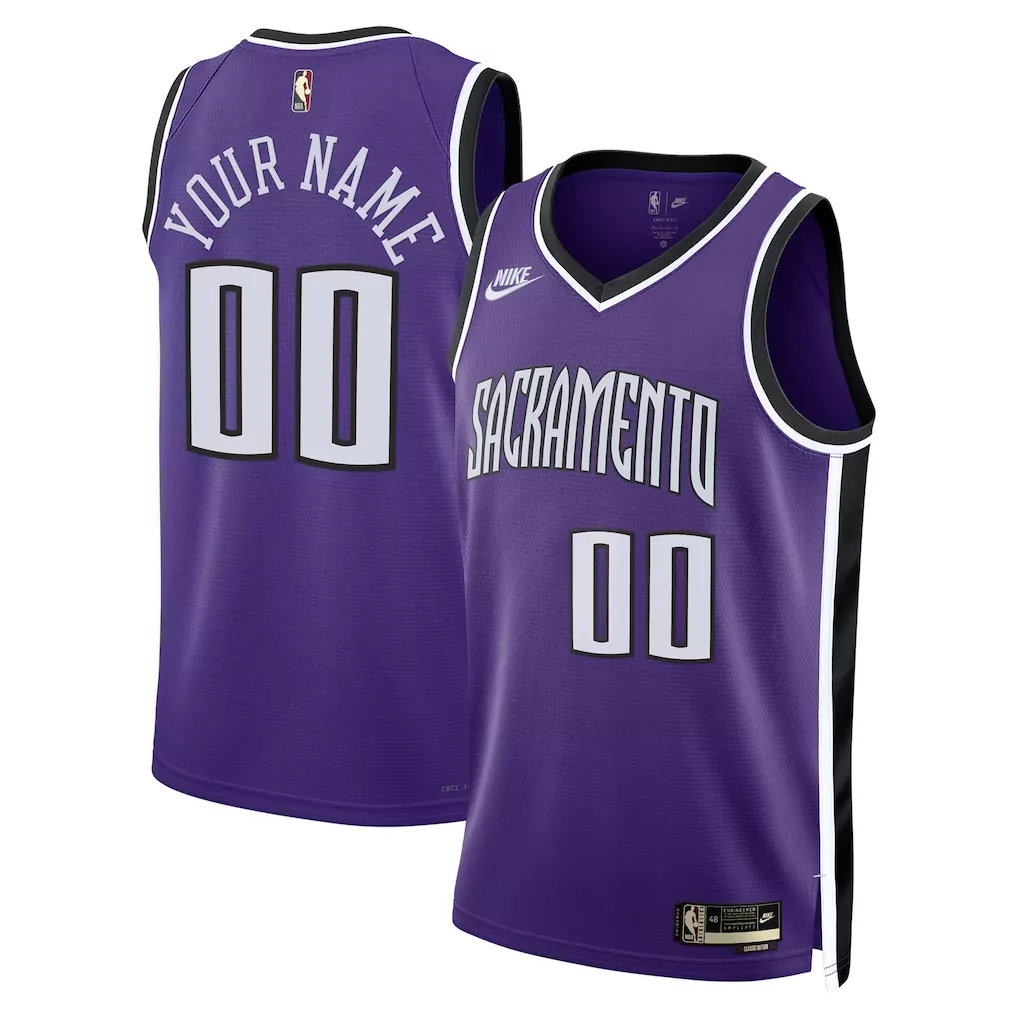 sacramento kings nike unisex adult swingman custom jersey classic edition purple