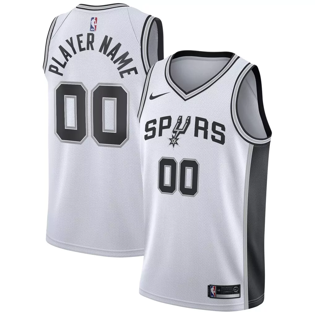 san antonio spurs jordan brand unisex 2022 23 swingman custom jersey statement edition black
