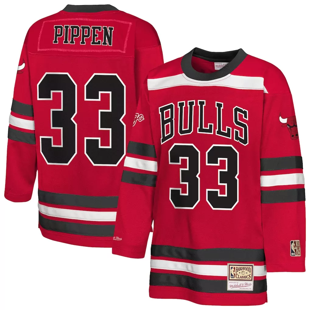 scottie pippen chicago bulls mitchell ness youth 1997 98 hardwood classics swingman jersey white