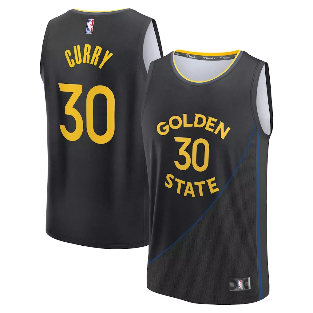 golden state warriors fanatics youth fast break replica custom jersey association edition white