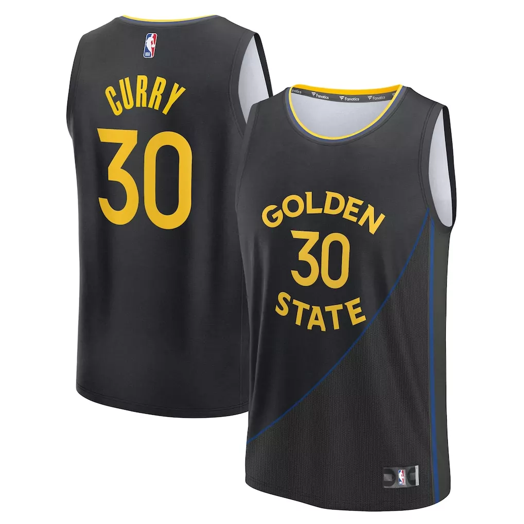 stephen curry golden state warriors fanatics youth fast break player jersey statement edition navy