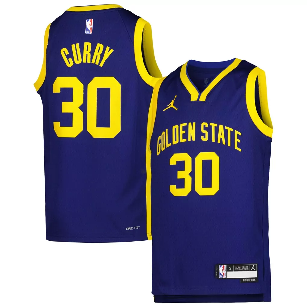 stephen curry golden state warriors jordan brand 2024 25 authentic jersey statement edition black