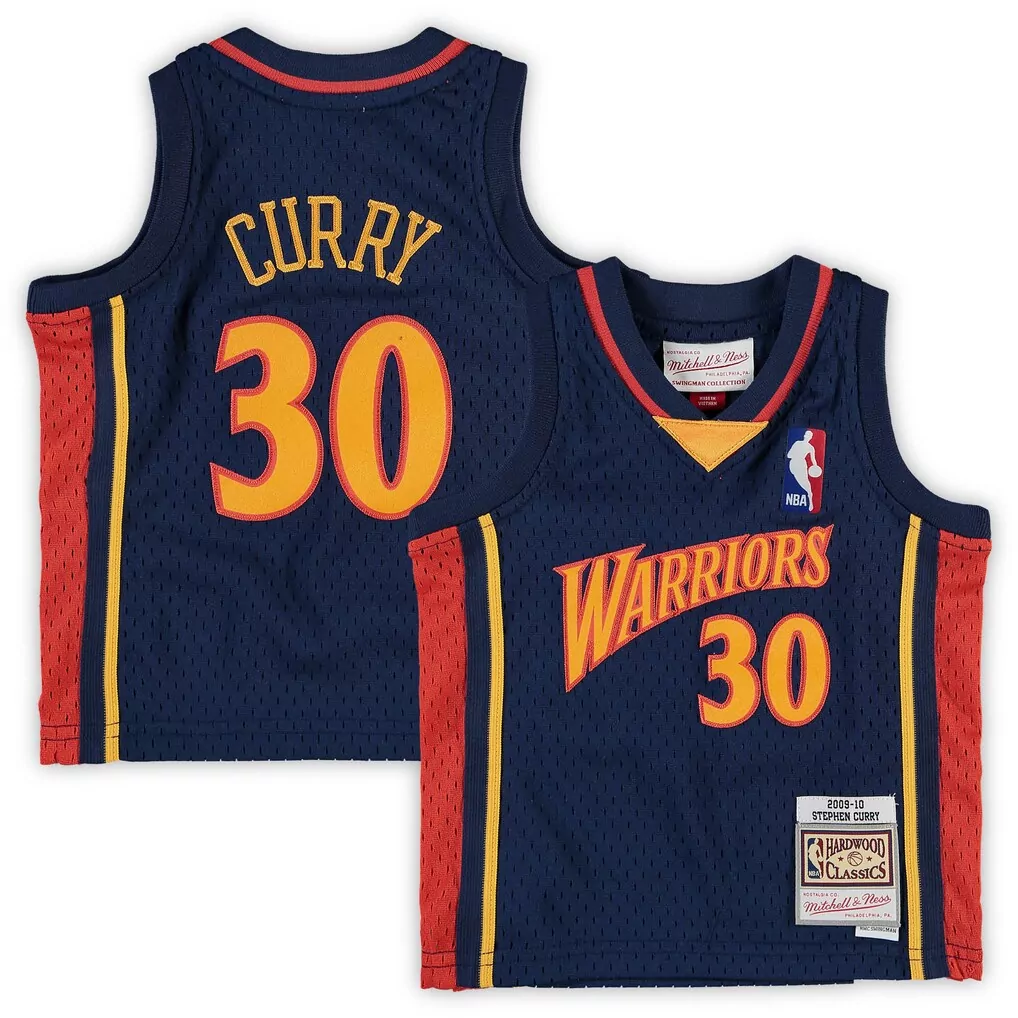 stephen curry golden state warriors mitchell ness infant historic logo jersey navy