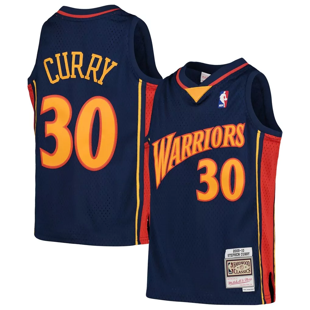 stephen curry golden state warriors mitchell ness infant historic logo jersey navy