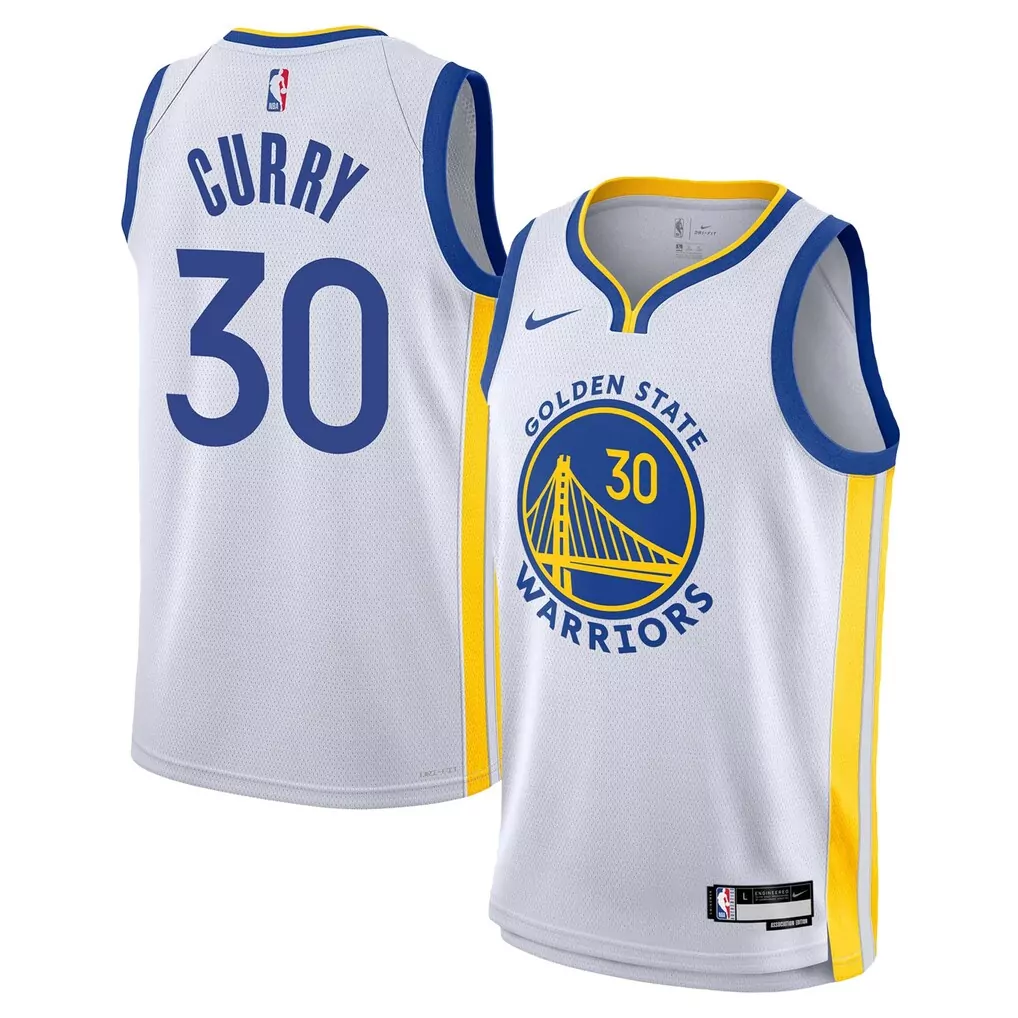 stephen curry golden state warriors nike unisex swingman jersey association edition white