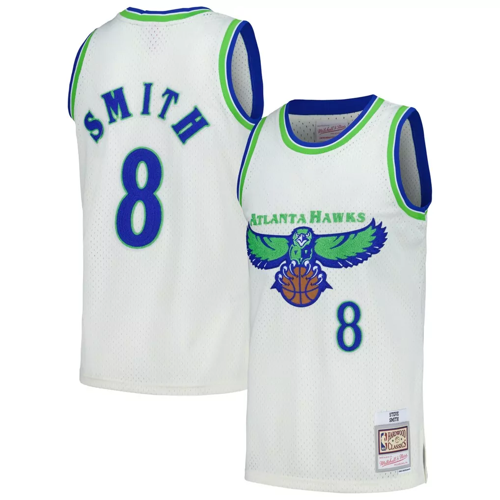 stacey augmon atlanta hawks mitchell ness 1991 92 hardwood classics swingman jersey red