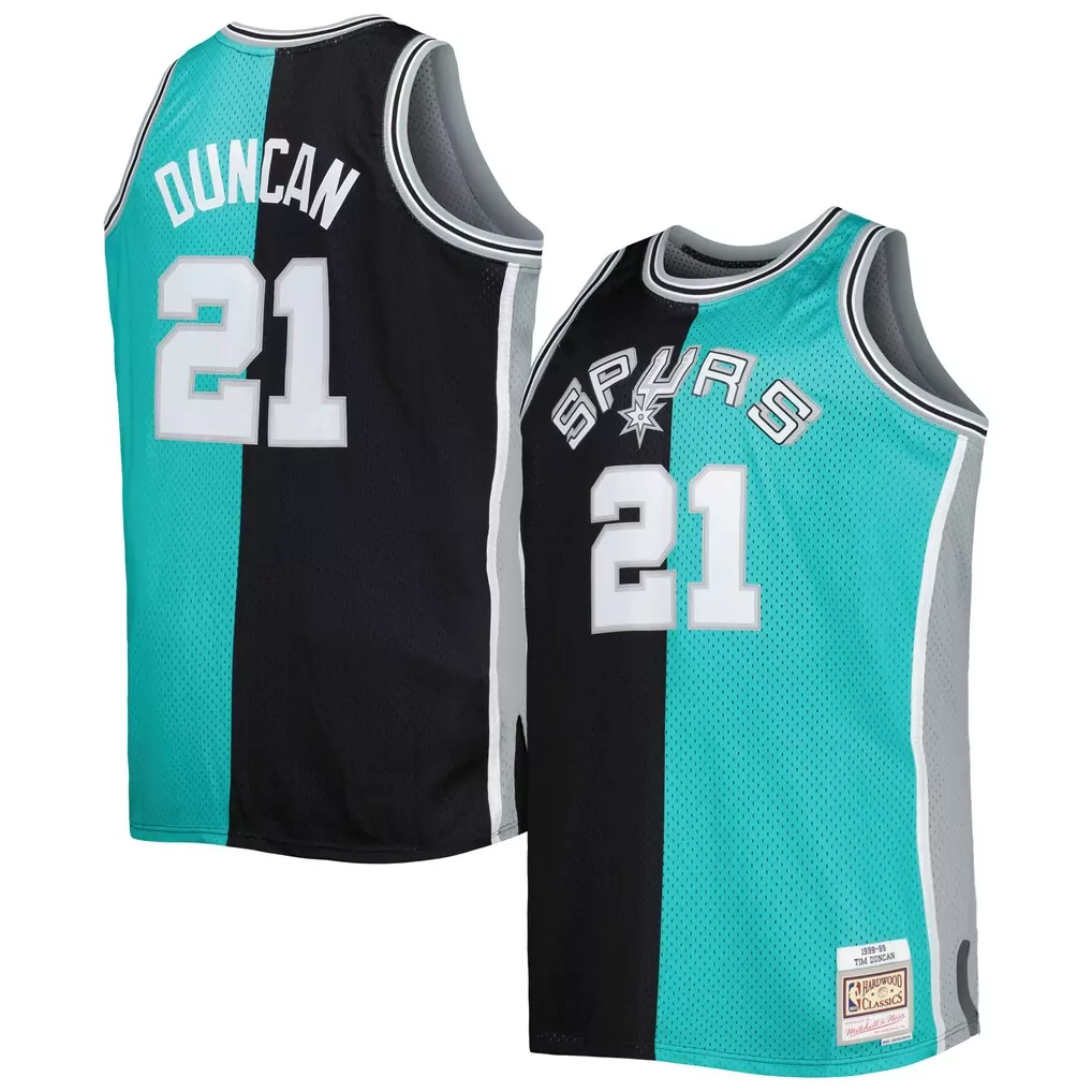 tim duncan san antonio spurs mitchell ness 2000 nba all star game authentic jersey black
