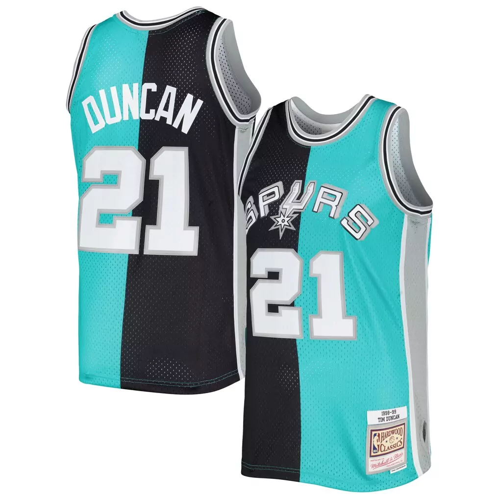 tim duncan san antonio spurs mitchell ness 2000 nba all star game authentic jersey black