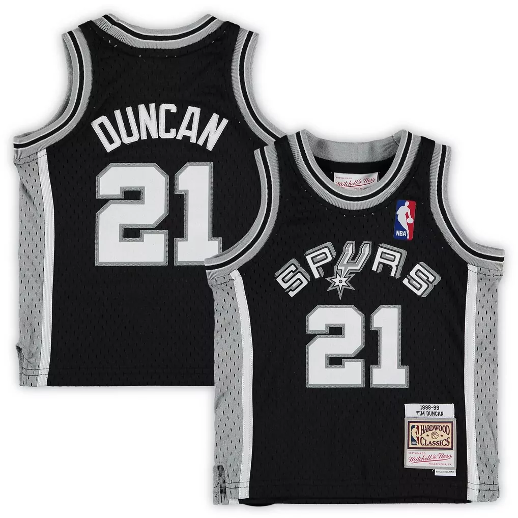tim duncan san antonio spurs mitchell ness 2000 nba all star game authentic jersey black