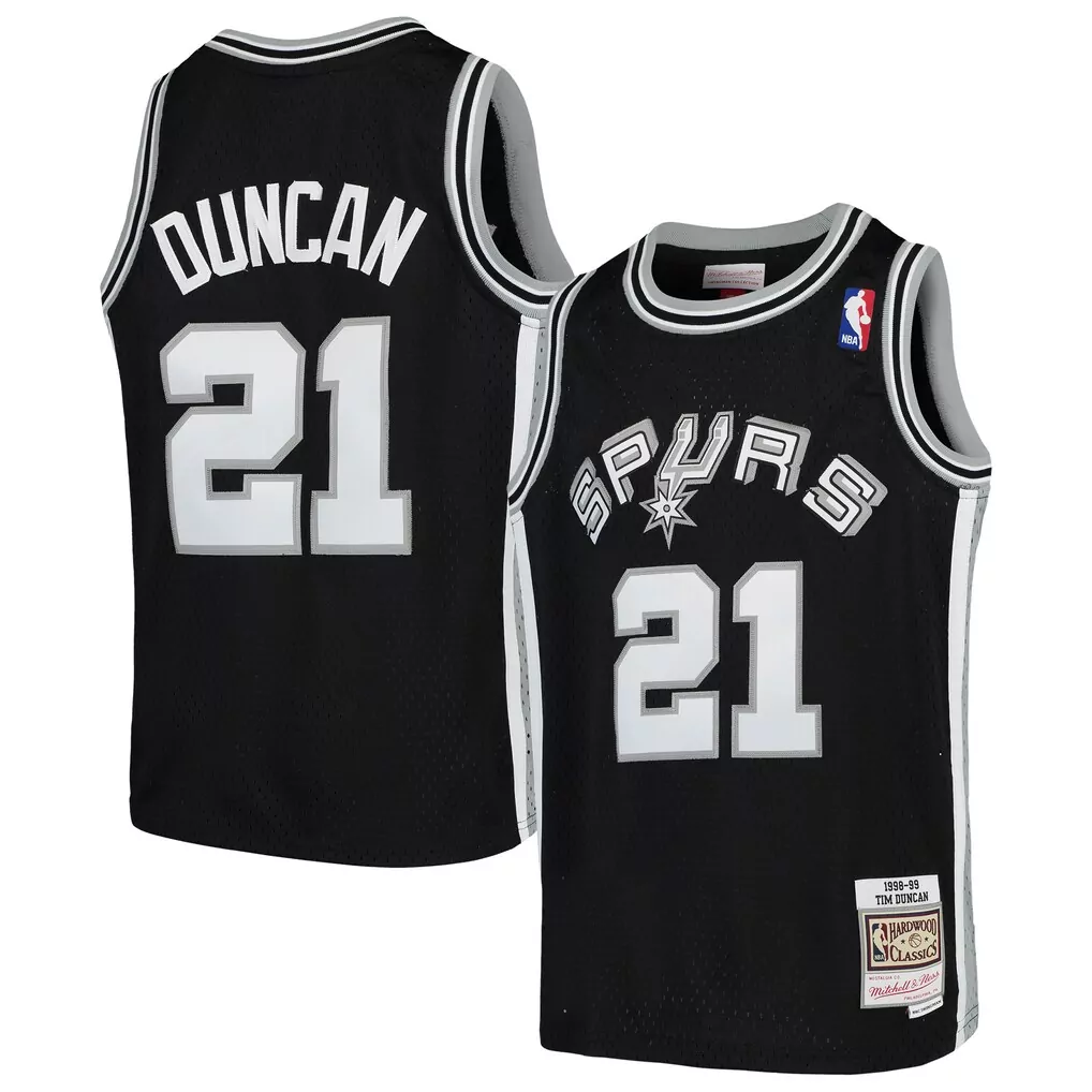 tim duncan san antonio spurs mitchell ness 2000 nba all star game authentic jersey black