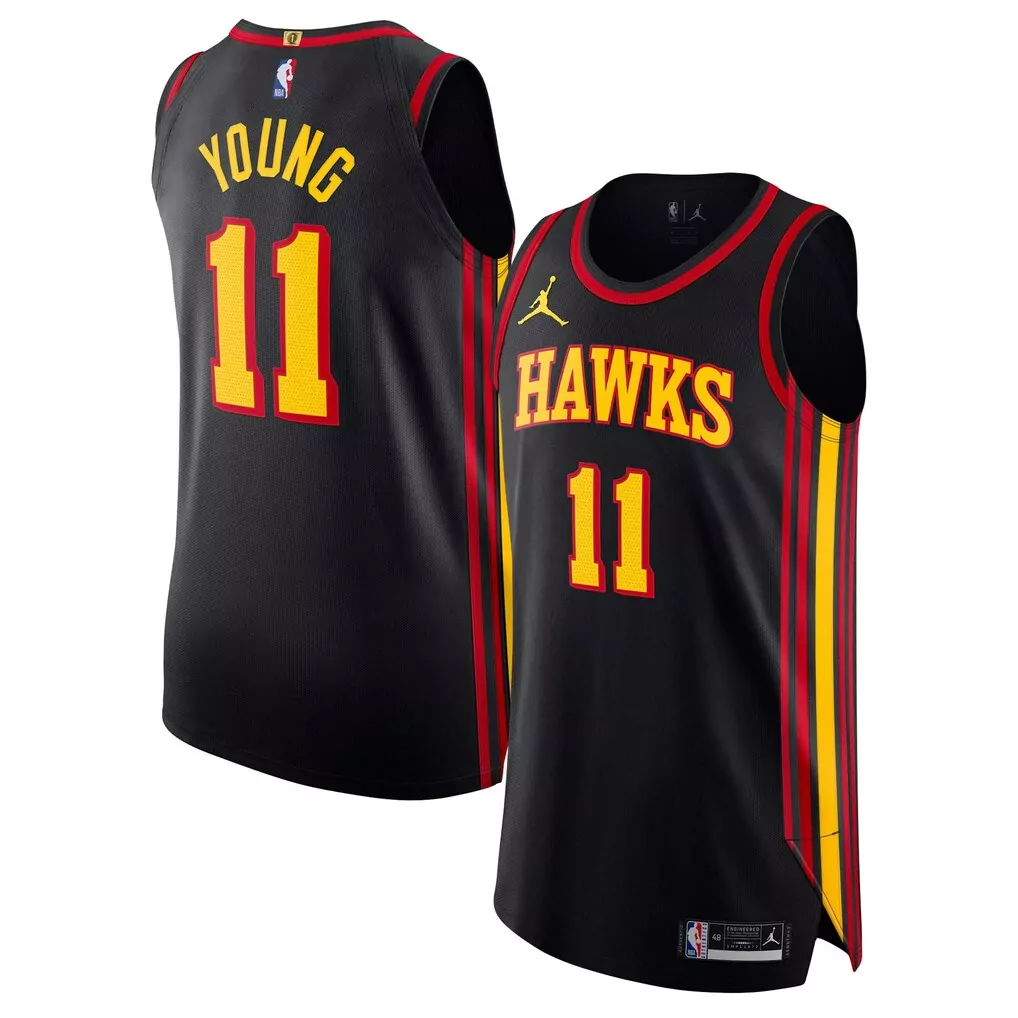 trae young atlanta hawks fanatics women s fast break tank jersey icon edition black