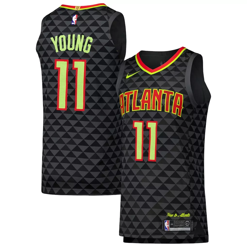 trae young atlanta hawks nike authentic jersey icon edition red