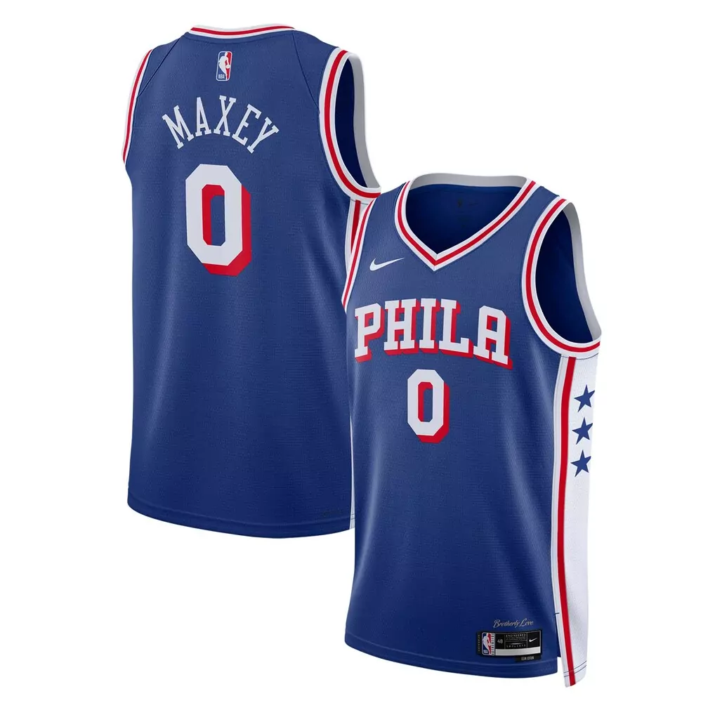 tyrese maxey philadelphia 76ers nike unisex swingman jersey association edition white