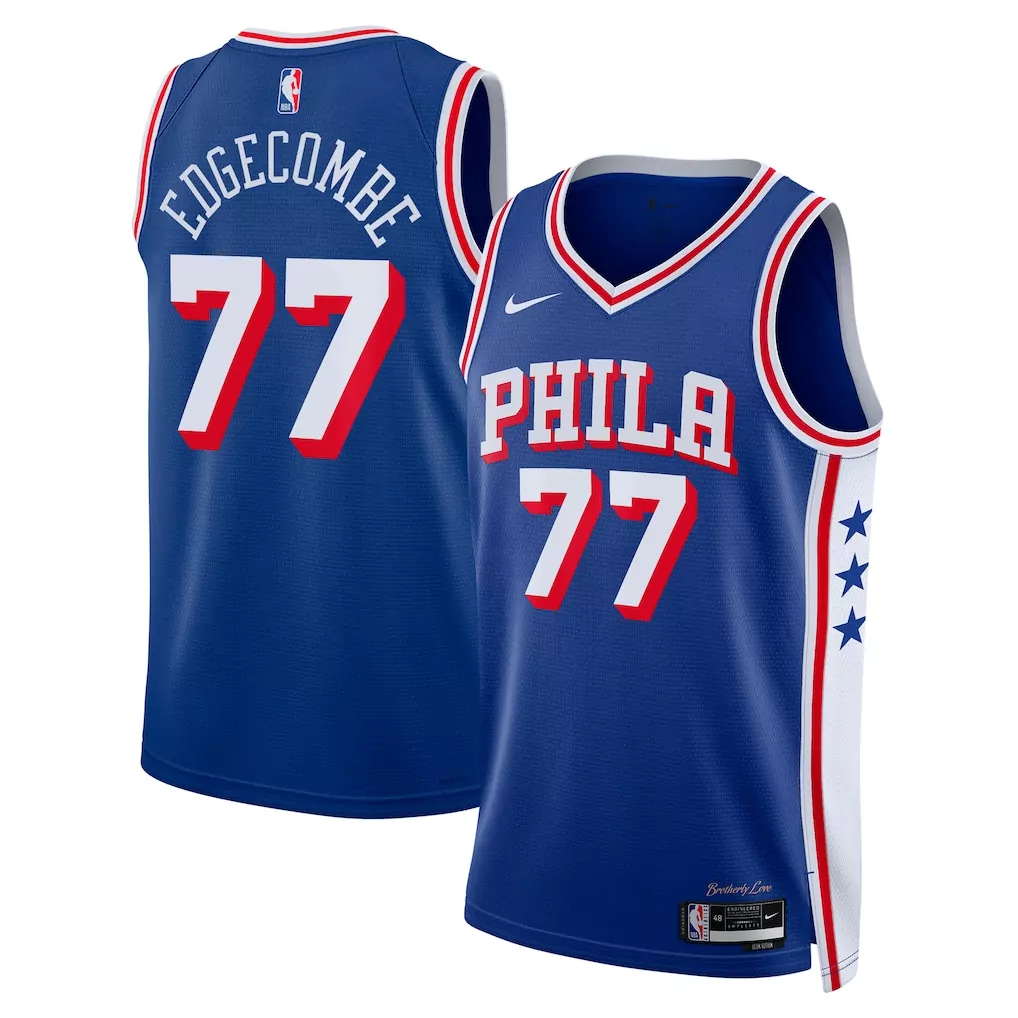 tyrese maxey philadelphia 76ers nike youth swingman jersey icon edition royal