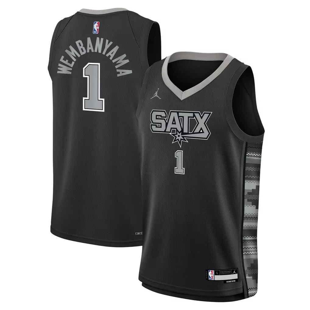 victor wembanyama san antonio spurs fanatics youth fast break replica player jersey association edition white