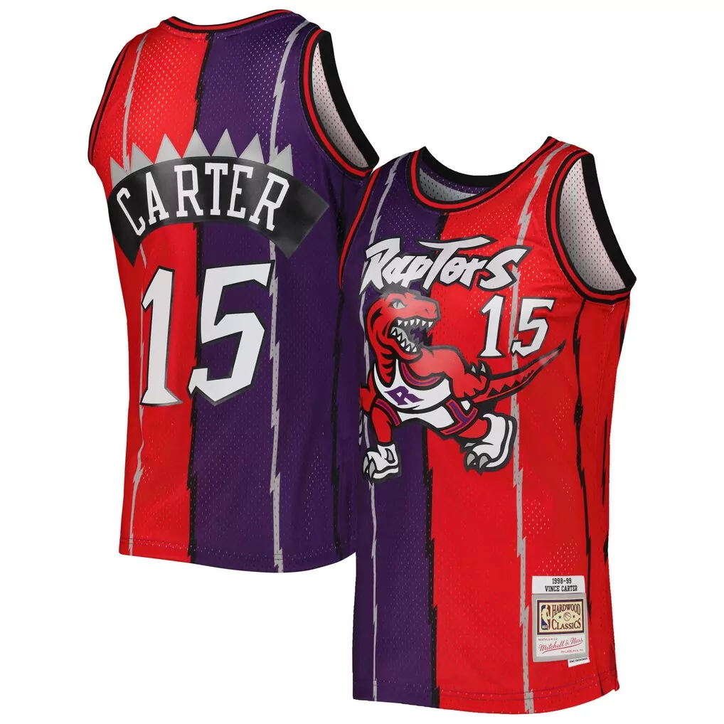 vince carter toronto raptors mitchell ness hardwood classics 1998 99 ghost green swingman jersey camo