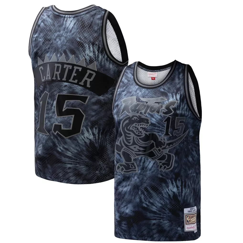 vince carter toronto raptors mitchell ness hardwood classics 1998 99 ghost green swingman jersey camo